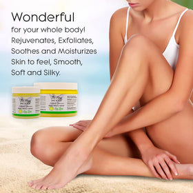The Keys Salt Scrub key lime close-up highlights aroma