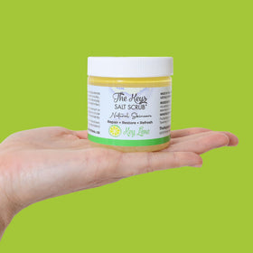 The Keys Salt Scrub USA-made formula with natural ingredients