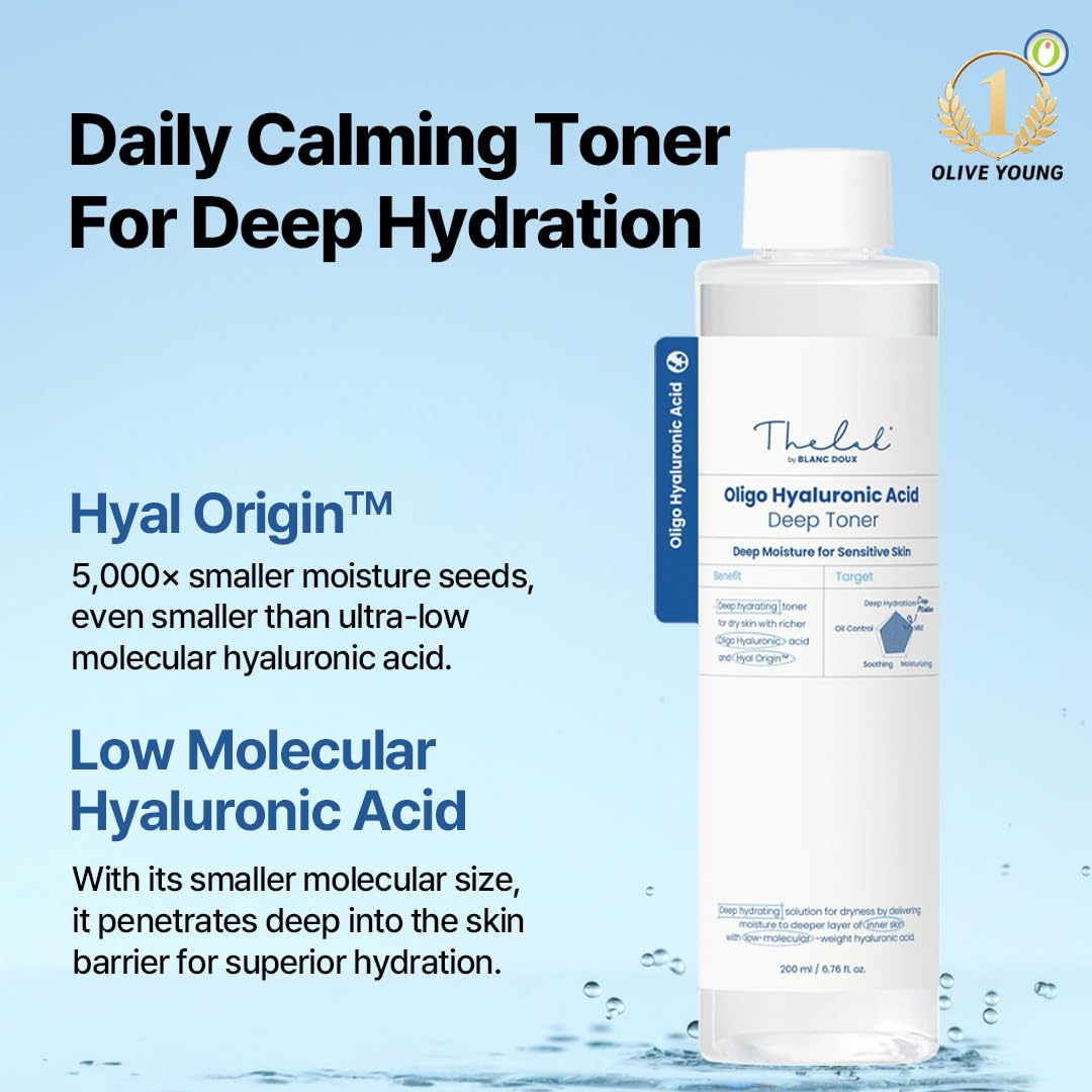 The Lab by Blanc Doux Oligo Toner being applied to the skin for hydration