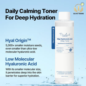 The Lab by Blanc Doux Oligo Toner being applied to the skin for hydration