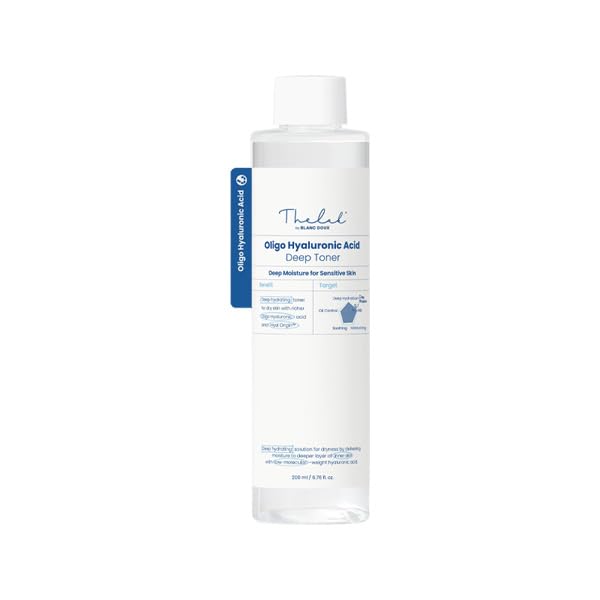 The Lab by Blanc Doux Oligo Hyaluronic Toner liquid texture exposed