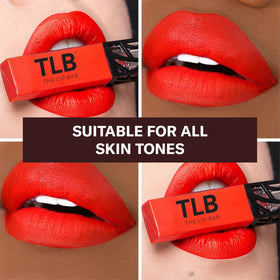 TLB Boy Trouble color swatch highlighting bold red-orange pigment.