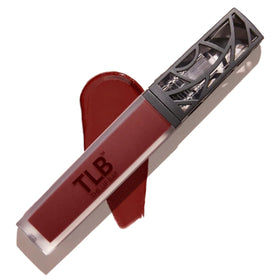 The Lip Bar Brickhouse Soft Brown swatch shows rich pigment on lips.