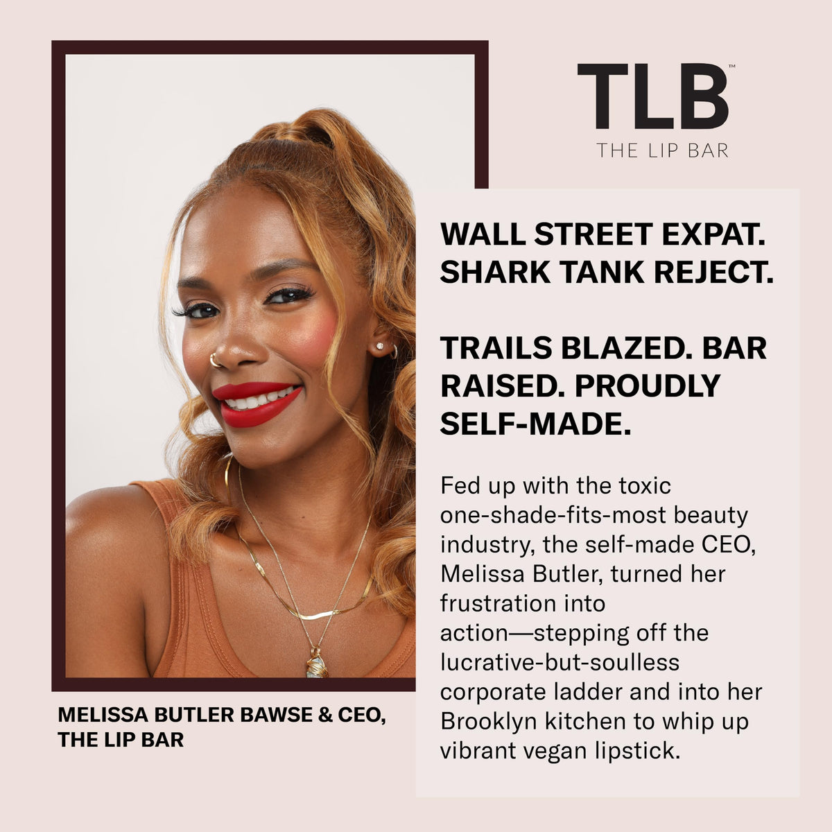 The Lip Bar clear gloss contains moisturizing oils for lip care.