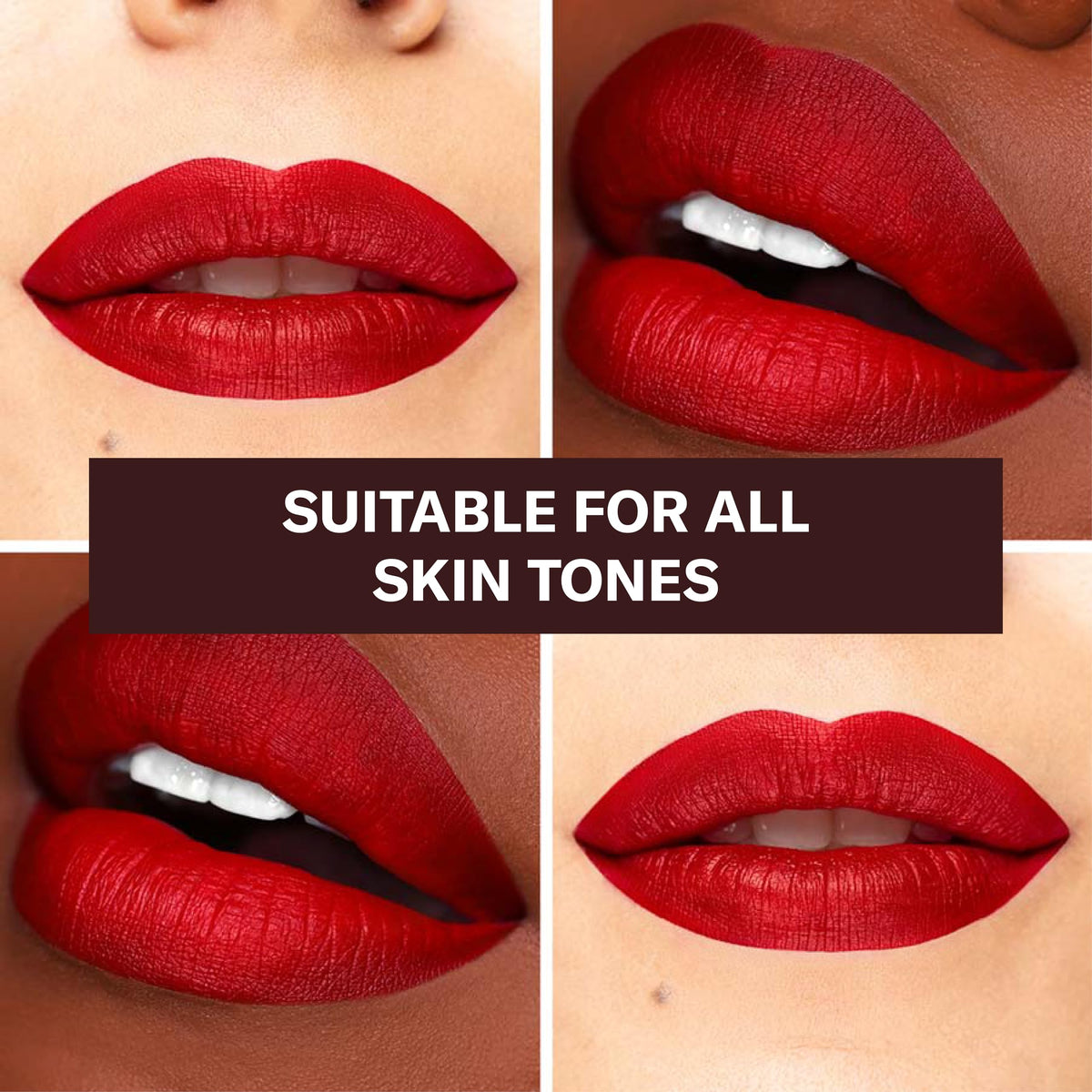 The Lip Bar Rich Auntie swatch reveals deep berry pigment.