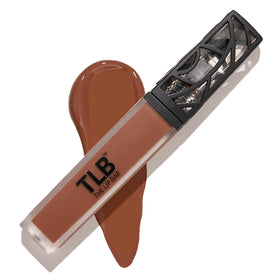 The Lip Bar Nonstop Liquid Matte Soft Brown swatch with rich, all-day color
