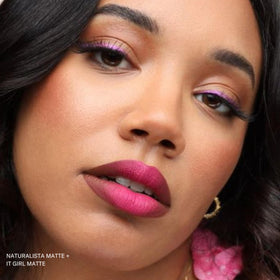Silky texture close-up reveals glide that dries to lasting matte