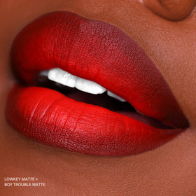 Guides for ombre lip layering with darker shade.