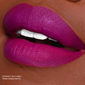 The Lip Bar Prima Donna ombre look gains depth with a darker shade mix.