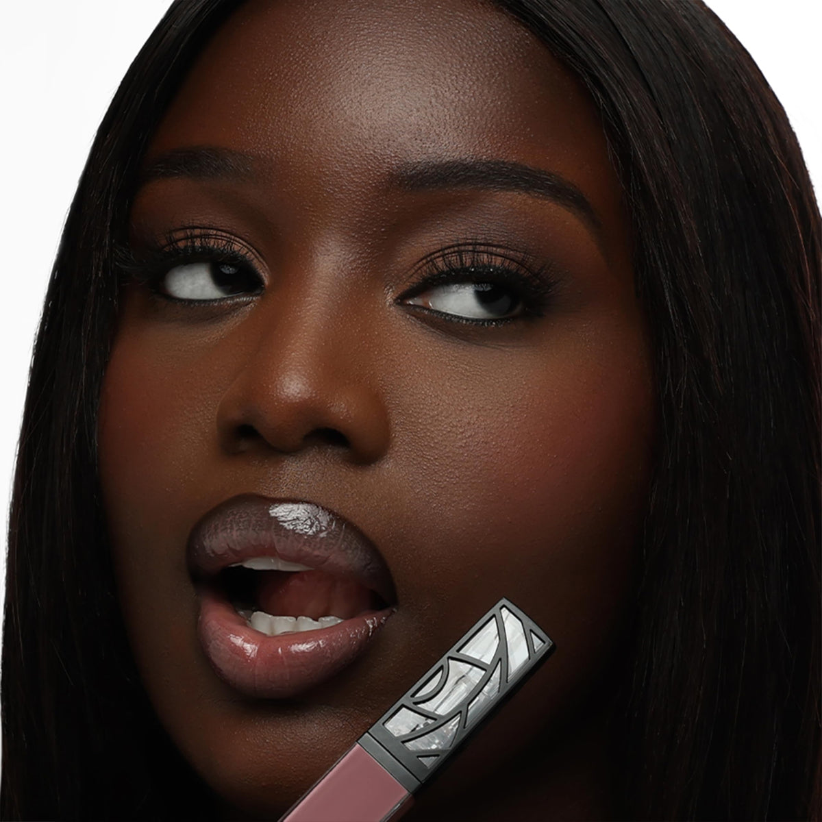 The Lip Bar Quiet Luxury applicator close-up for precise, even color application.