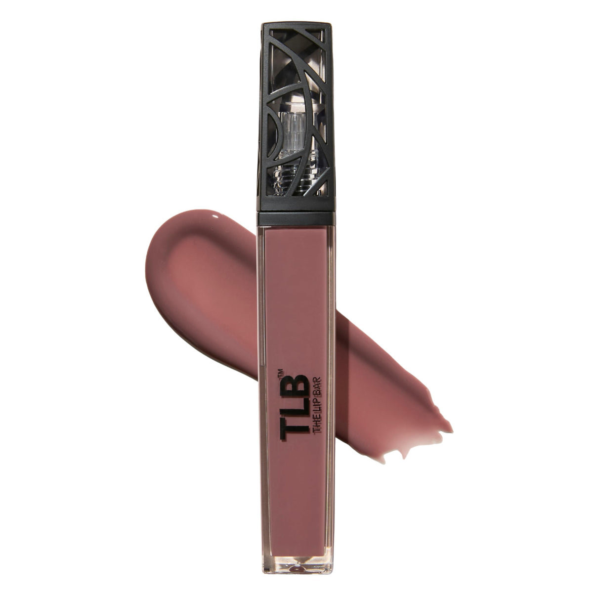 The Lip Bar Quiet Luxury gloss tube front view, highlighting a sheer dusty mauve shade for everyday glow.