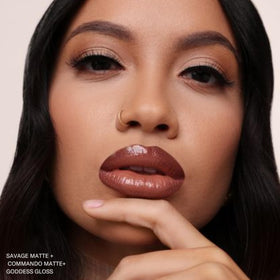 The Lip Bar Savage shade inspires bold makeup looks.