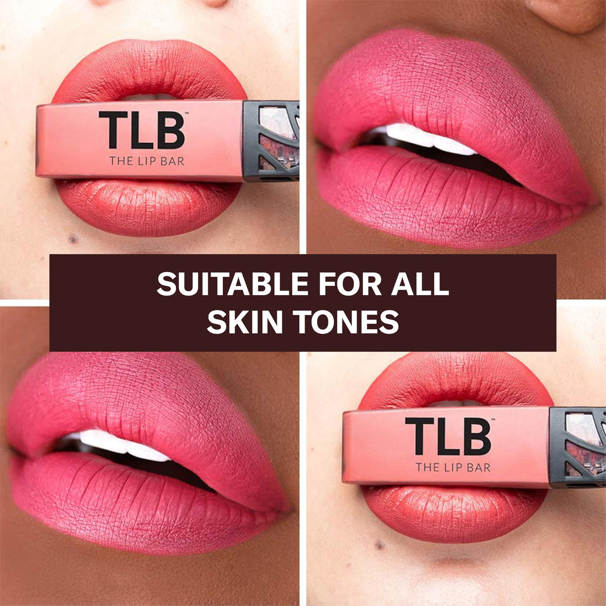 The Lip Bar Unimpressed arm swatch shows bold chocolate red-brown pigment