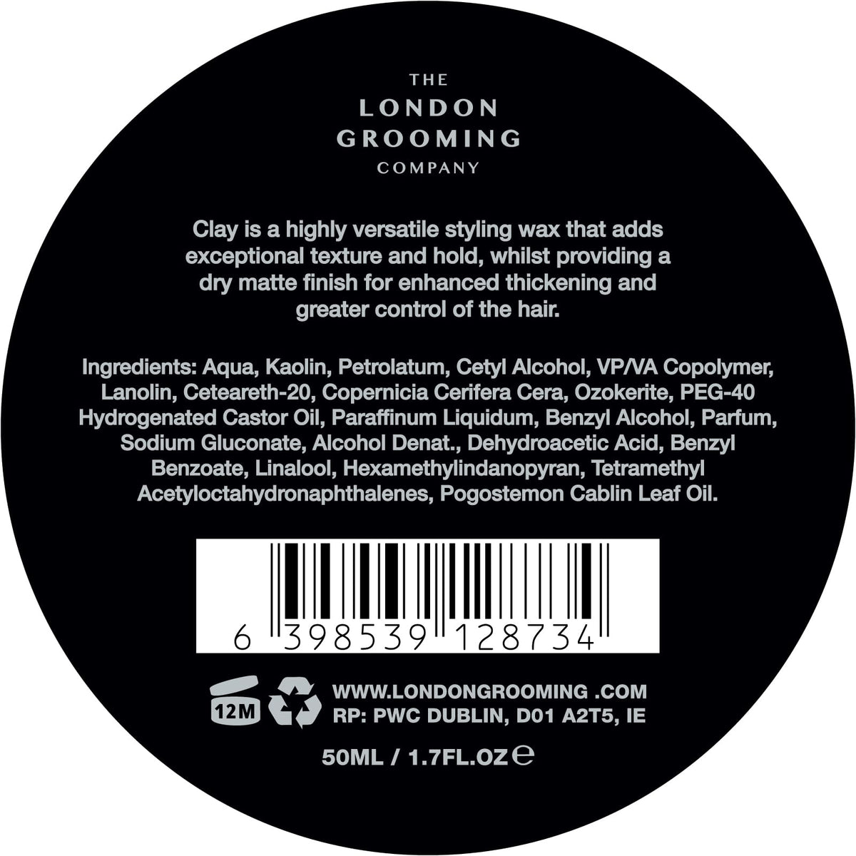 The London Grooming Company hair clay routine for versatile styling