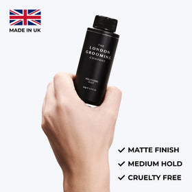The London Grooming Company short hair styling with powder for quick texture.