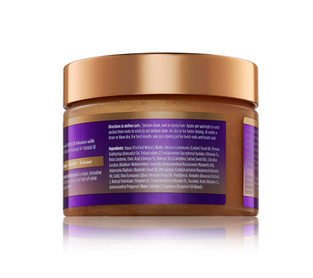 Omega fatty acids ingredient supports nourishment for dry and damaged hair.