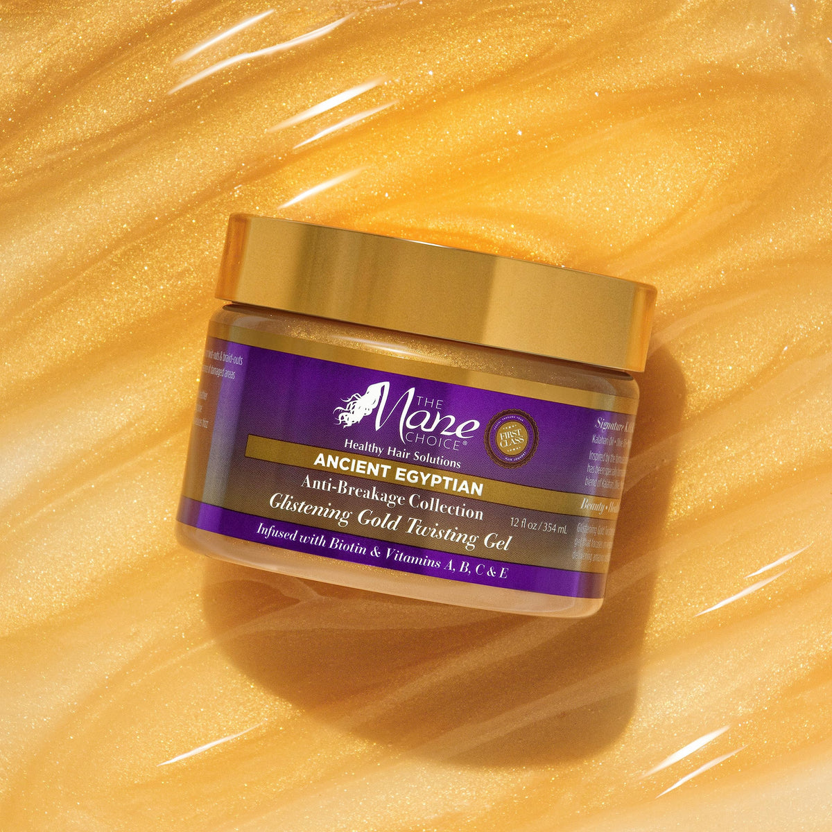 12 oz packaging of The Mane Choice Ancient Egyptian gel.