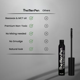 The Men Pen Beard Dye brush blending for a natural, seamless finish.