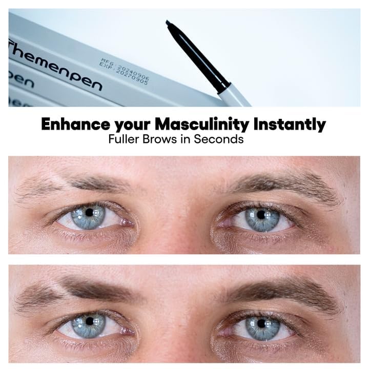 The Men Pen beard filler tool blends seamlessly with facial hair.