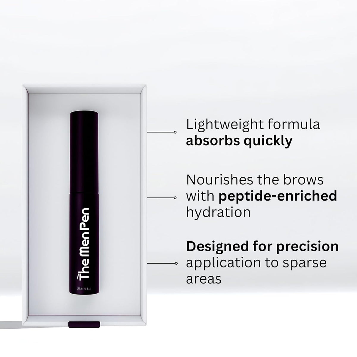 The Men Pen caffeine roller under-eye provides cooling wake-up sensation.