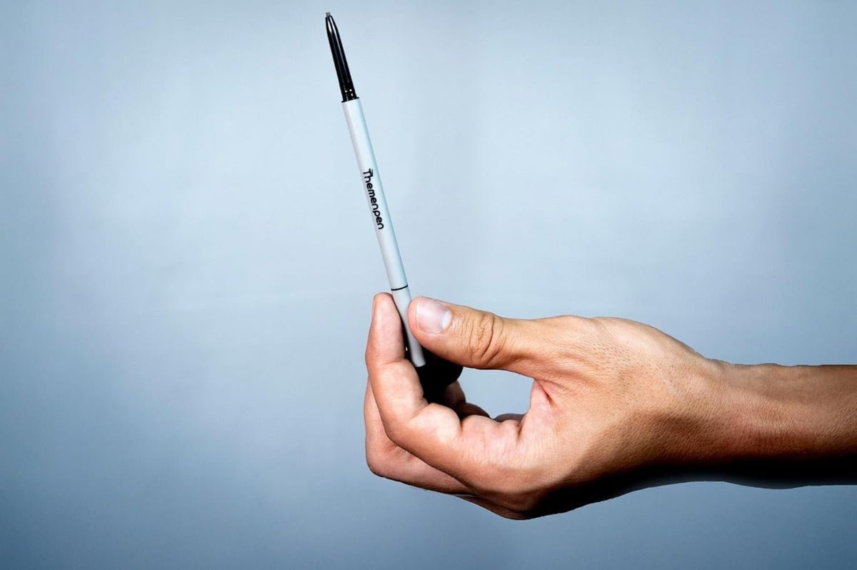 The Men Pen mustache darkener for even facial hair tone.