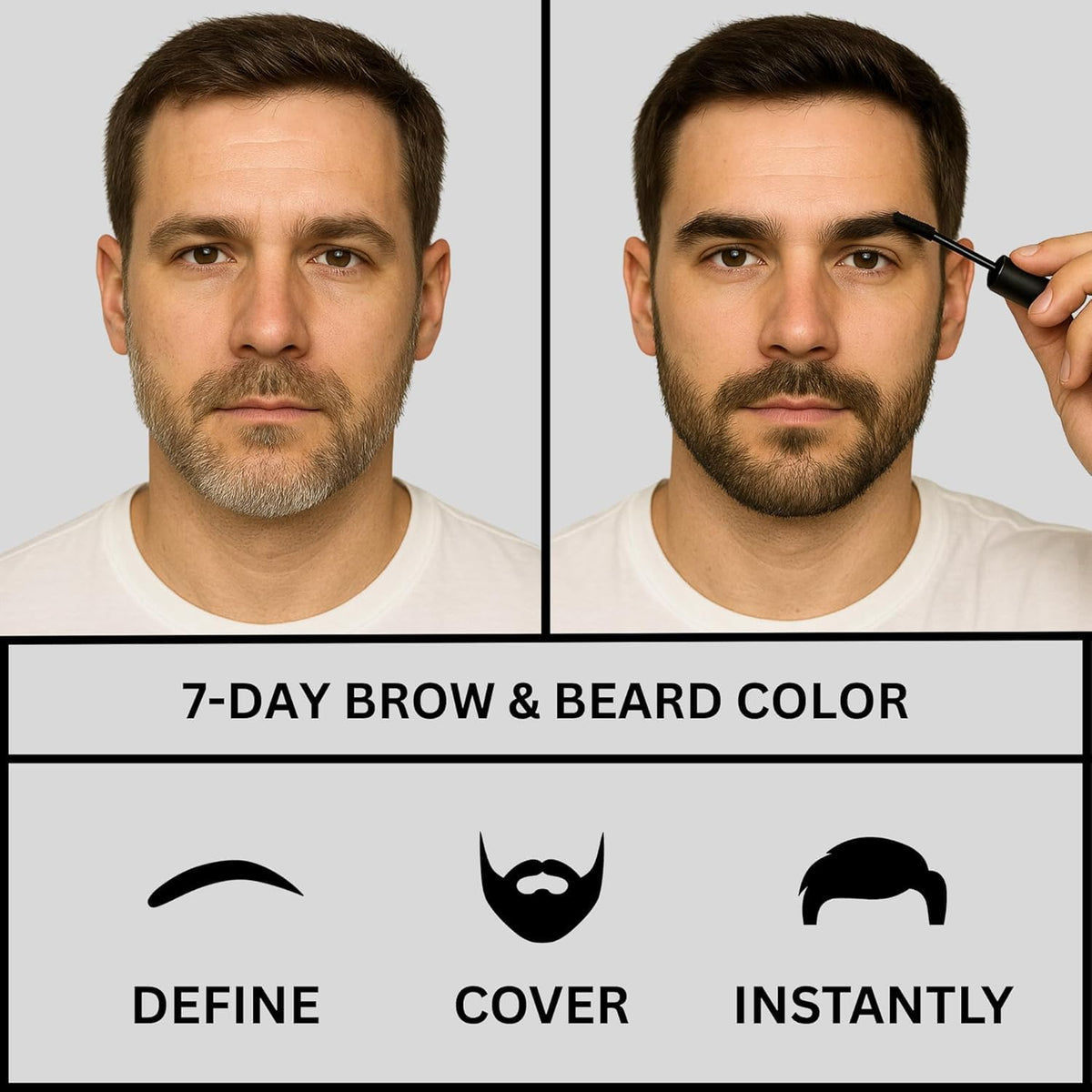 The Men Pen Wax Filler fills patchy areas for fuller brows and beard.