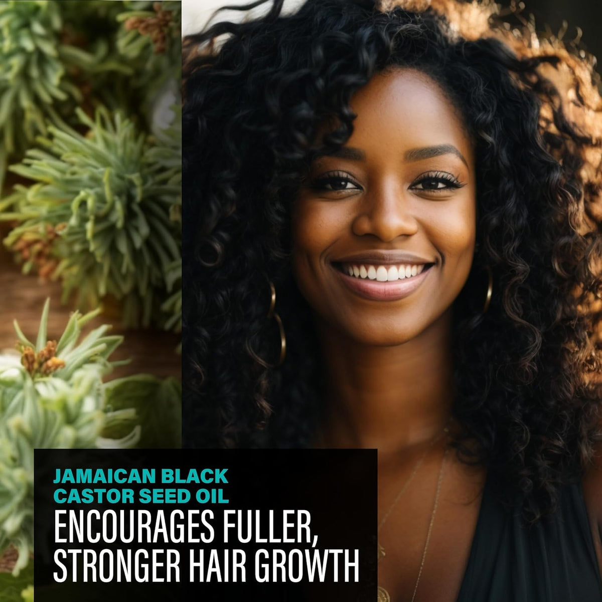 The-Mix-Up Golden Batana Oil on hair strands showing even distribution.