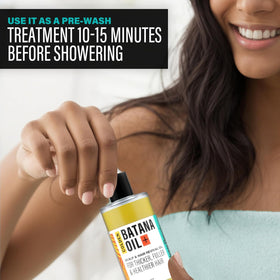 The-Mix-Up Golden Batana Oil ingredients shown, highlighting plant-based origins for nourishment.