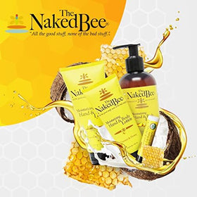 Ingredient illustration with honey and ceramide for The Naked Bee hand cream