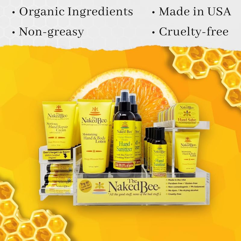 Cruelty-free label on The Naked Bee hand soap packaging.