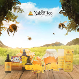 The Naked Bee USA-made stamp on packaging.
