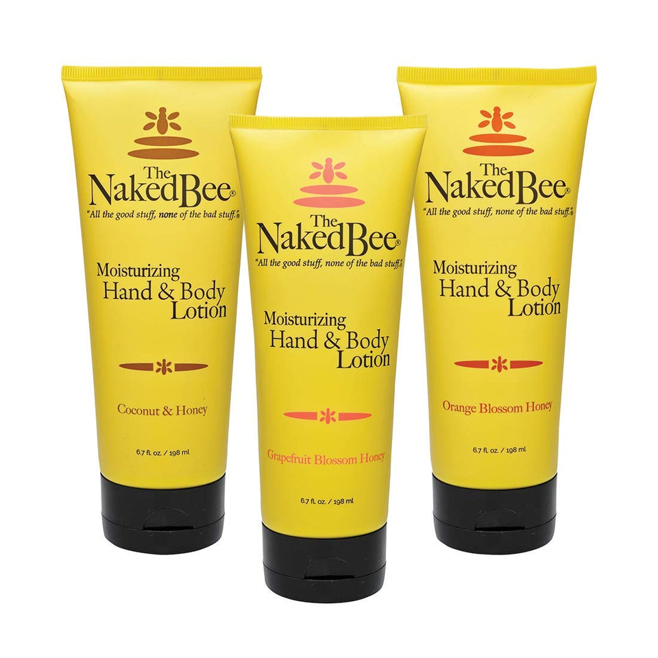 The Naked Bee Orange Blossom Honey lotion tube for daily hydration and soft skin.
