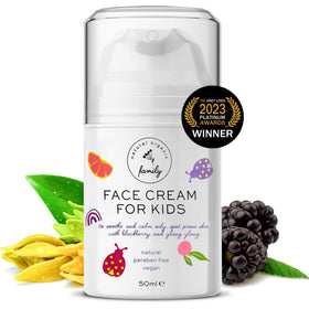 The Natural and Organic Family Gentle Face Cream helps balance skin types.