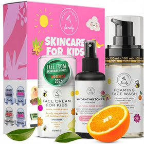 The Natural and Organic Family kids cleanser 150ml bottle with gentle foaming action for young skin