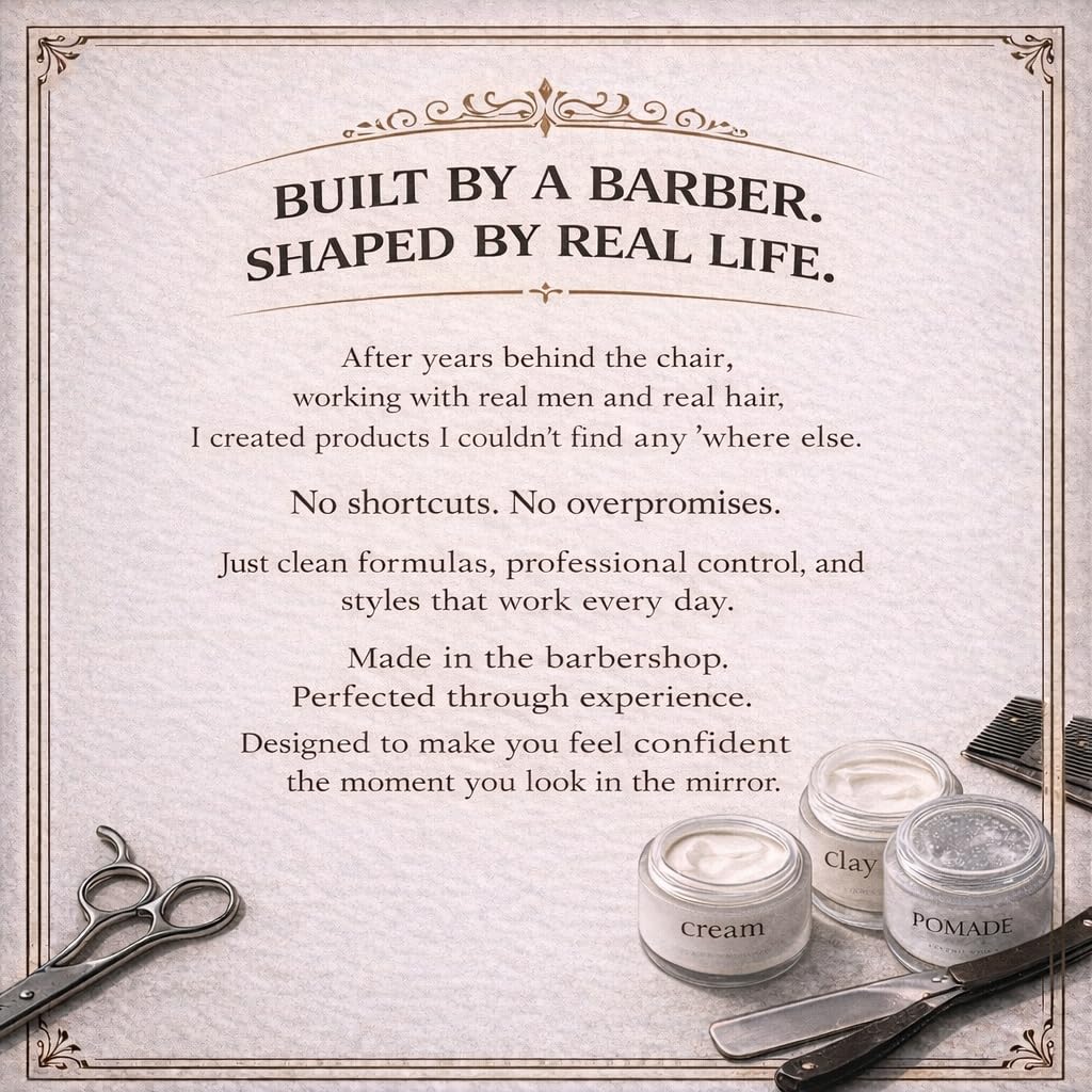 The Office Barbershops logo on bottle reinforces premium styling brand.