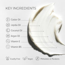 The Office Barbershops hair cream being applied to damp hair demonstrates smooth texture.