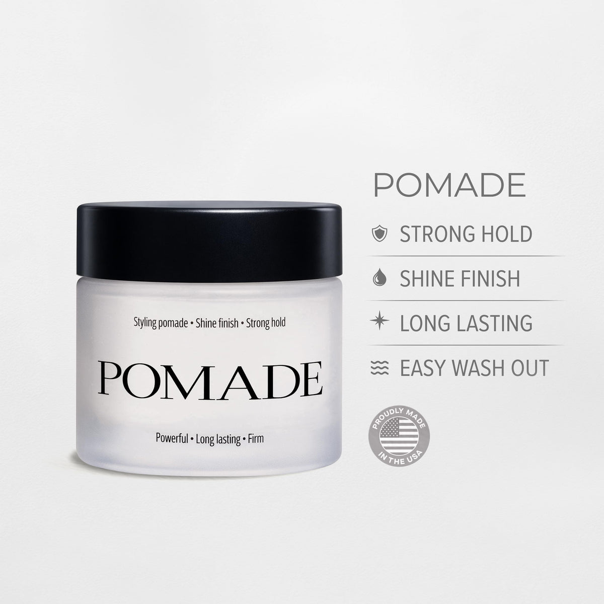 THE OFFICE BARBERSHOPS pomade easy wash out after styling