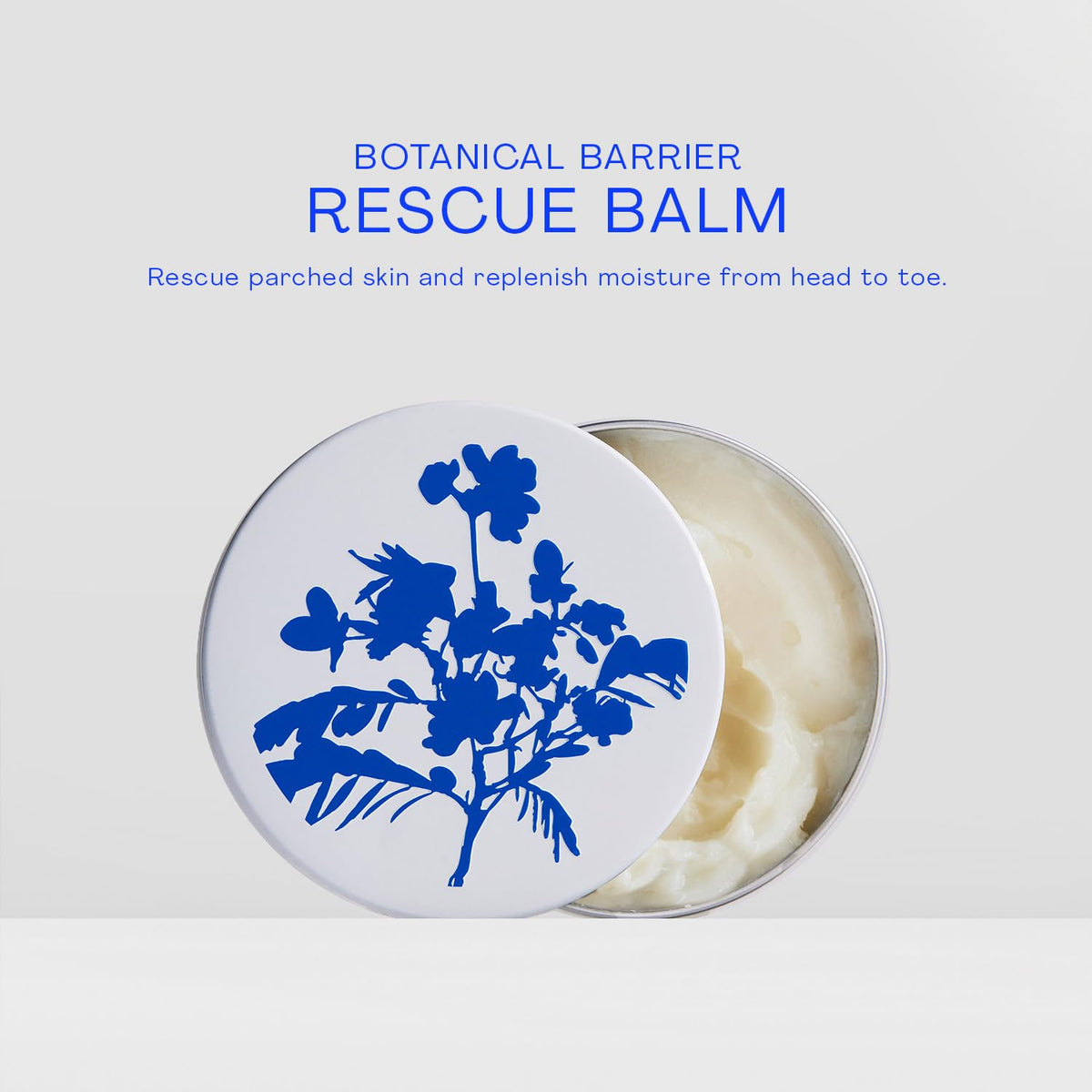The Outset balm melting on skin, delivering gentle moisture.