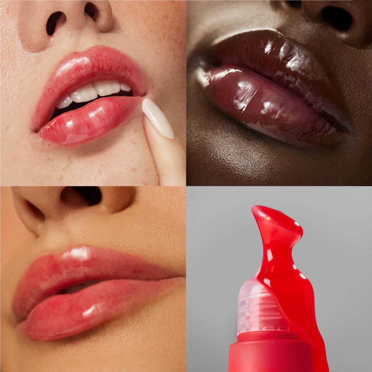 The Outset Lip Oasis with a glassy finish enhances lip smoothness.
