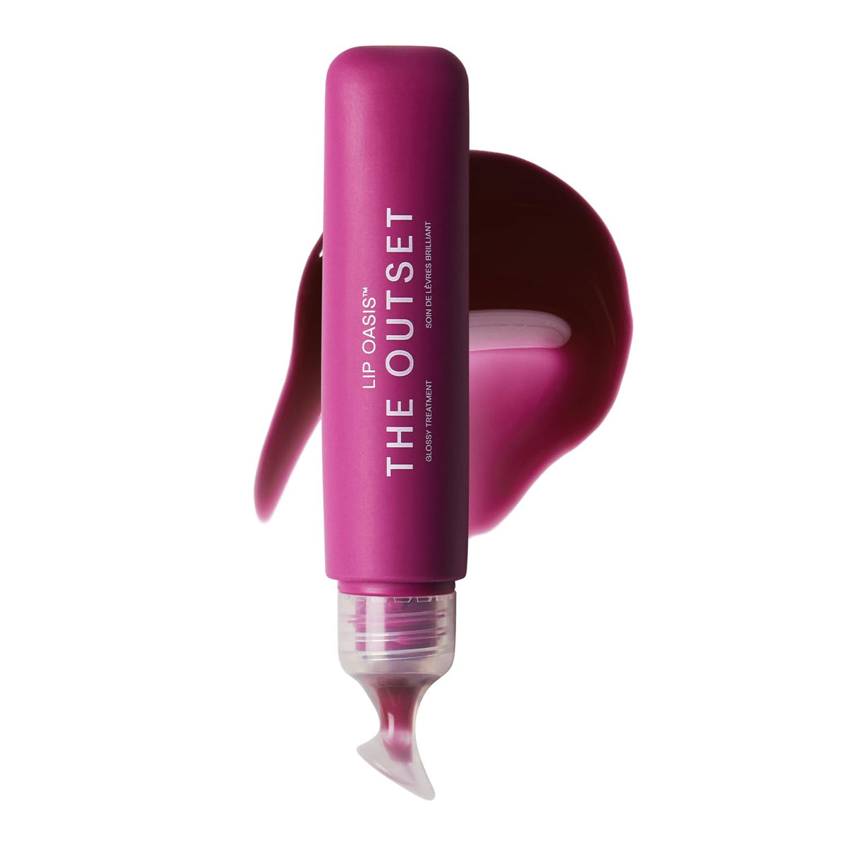 The Outset Lip Oasis Mirage tint bottle showing hydration-ready formula.