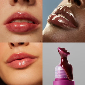 The Outset Lip Oasis Mirage tint on lips with subtle color.