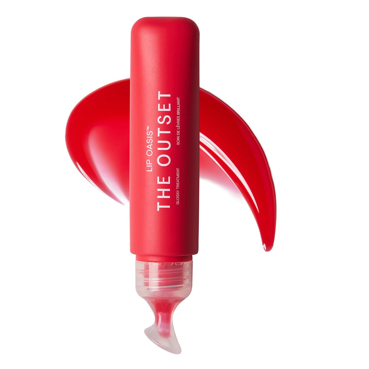 The Outset Lip Oasis packaging in a clean minimalist design for on-the-go hydration.