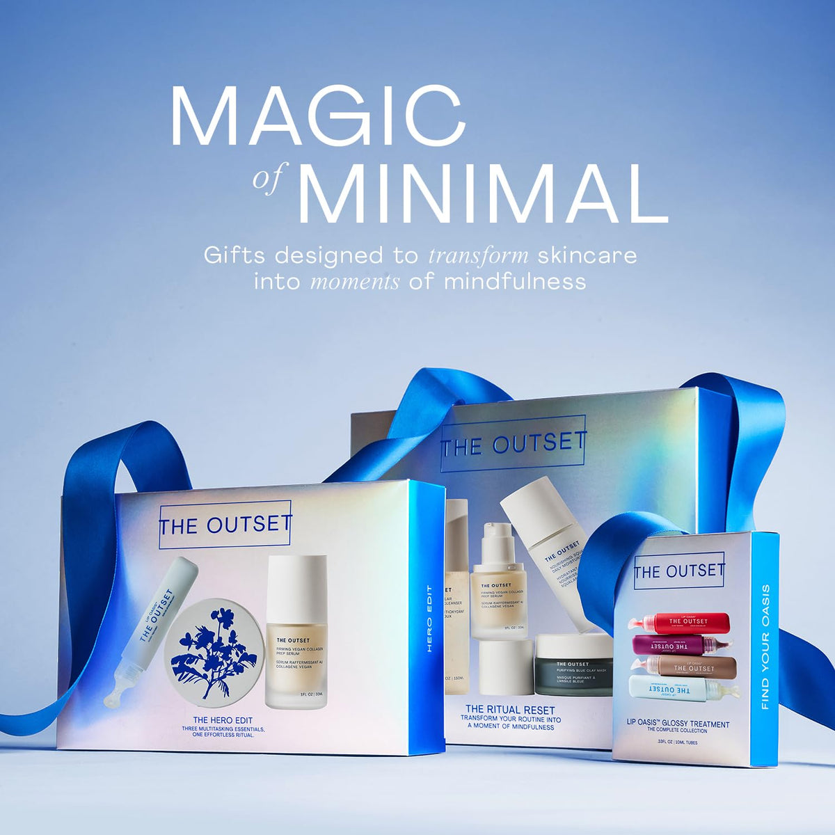 The Outset Ritual Reset clay mask jar offers purifying treatment with spa-like feel