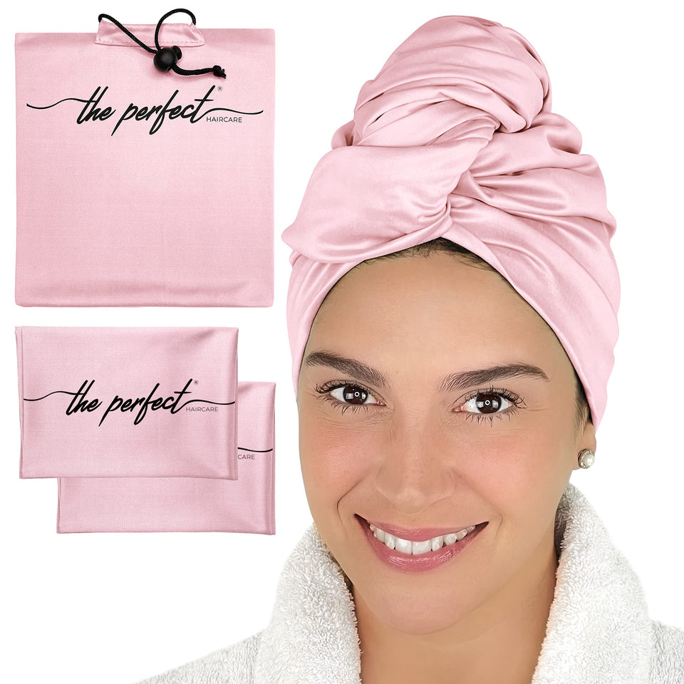 The Perfect Haircare microfiber hair plopping towel large wrap for fast, gentle drying.