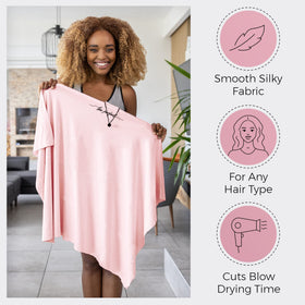 The Perfect Haircare plopping curls wrap fosters gentle curl definition.