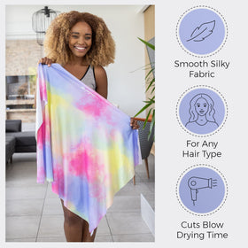 The Perfect Haircare towel features a secure closure to stay in place.