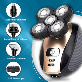 The Perfect Part precision clipper with guards for versatile grooming.