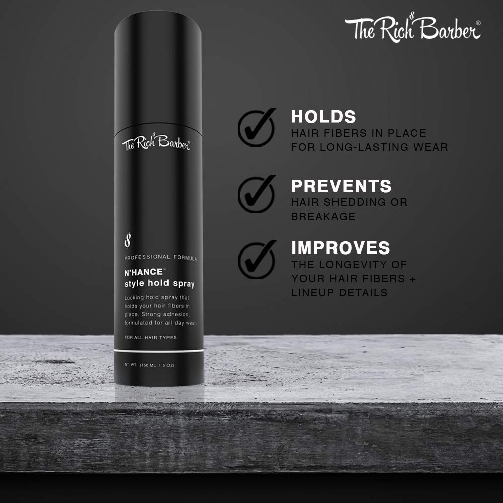 The black color option blends seamlessly with dark hair strands.