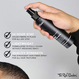 N’Hance Hold Spray fibers create fuller, natural-looking density on the scalp.