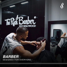 The Rich Barber N'Hance Pro Kit natural finish from keratin fibers